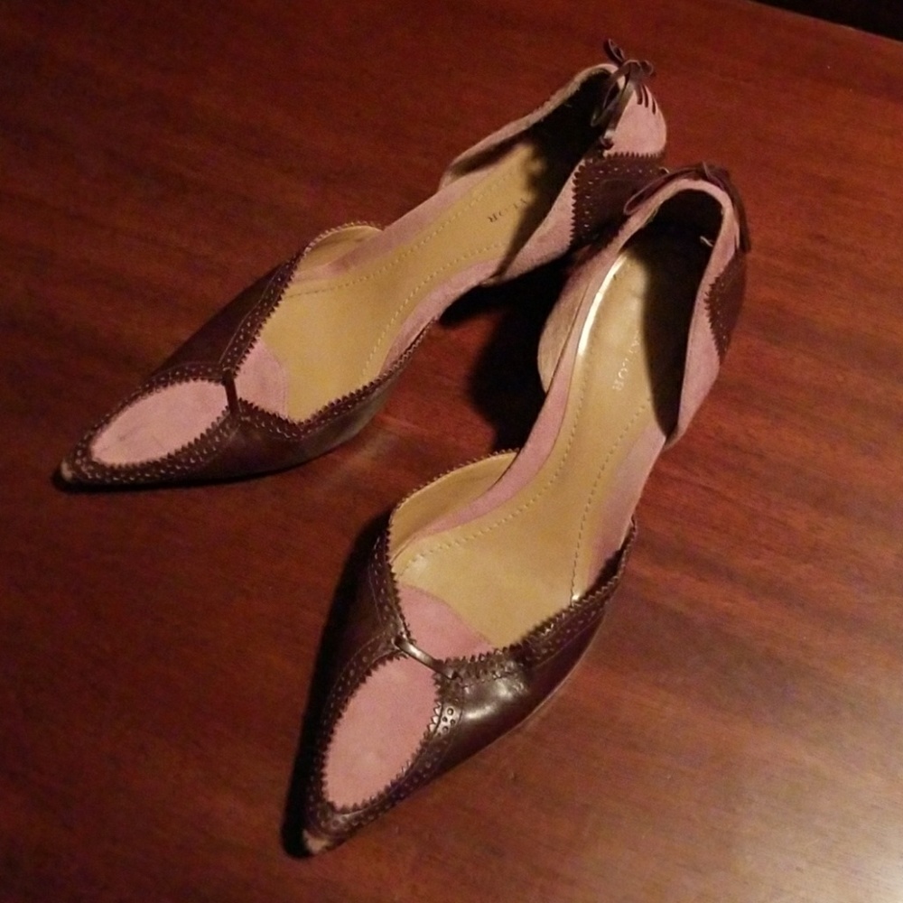 Ann Taylor Suede and Leather Heels, Upcycle
